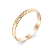 Кольцо обручальное с бриллиантами