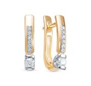 362-2100-3,18 Серьги с бриллиантами бренд Лето (Au 585)