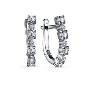 02-3334/00КЦ-00 Серьги дорожка бренд Алькор (Серебро 925)