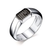 01-2704/00ЧБ-17-4,7 Кольцо мужское с бриллиантом бренд Алькор (Серебро 925)