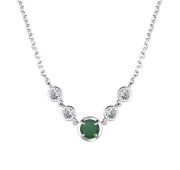 06-3859/00АГ-00 Колье с агатом бренд Алькор (Серебро 925)