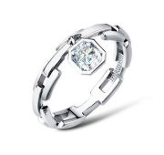 01-3879/00СВ-00 Кольцо с фианитом бренд Алькор (Серебро 925)