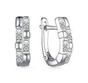 02-3924/00КЦ-00 Серьги с фианитами бренд Алькор (Серебро 925)