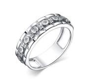 01-3928/00КЦ-00 Кольцо с фианитами бренд Алькор (Серебро 925)