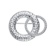 04-3601/00КЦ-00 Брошь с фианитами бренд Алькор(Серебро 925)