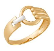 К22455 Кольцо золотое без вставок (Au 585)