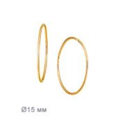 14996 Серьги конго (Au 585)