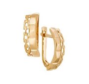 22106 Серьги золотые без вставок (Au 585)