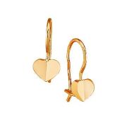 17667 Серьги детские сердце (Au 585)