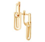 22538 Серьги золотые без вставок (Au 585)