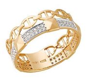 К22309 Кольцо золотое с фианитами (Au 585)