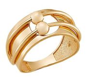 К22513 Кольцо золотое без вставок (Au 585)