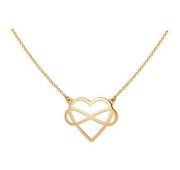 КО22969 Колье сердце бесконечность (Au 585)