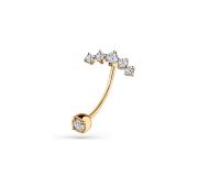 011-0017-0001-011 Пирсинг в пуп бренд Carlin (Au 585)