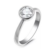 650534 Кольцо с цирконом (Серебро 925)