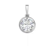644019 Подвеска с цирконом (Серебро 925)