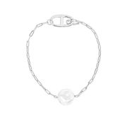 646772 Браслет с жемчугом (Серебро 925)