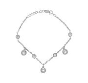 650300 Браслет с цирконом (Серебро 925)