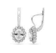 650501 Серьги с цирконом (Серебро 925)