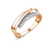 1106031 Кольцо с фианитами бренд Delta (Au 585)