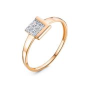 1105784 Кольцо с фианитами бренд Delta (Au 585)