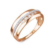 1105443 Кольцо с фианитами бренд Delta (Au 585)