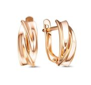 2206393 Серьги без вставок бренд Delta (Au 585)