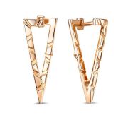 2206452 Серьги без вставок бренд Delta (Au 585)