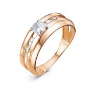 1105061 Кольцо с фианитами бренд Delta (Au 585)