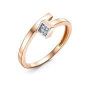 1105554 Кольцо с фианитами бренд Delta (Au 585)