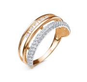 1105561 Кольцо с фианитами бренд Delta (Au 585)