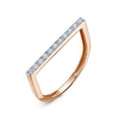 1105585/17,0 Кольцо с фианитами бренд Delta (Au 585)