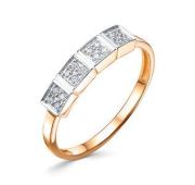 1106255 Кольцо с фианитами бренд Delta (Au 585)