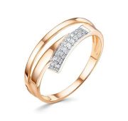 1106257 Кольцо с фианитами бренд Delta (Au 585)