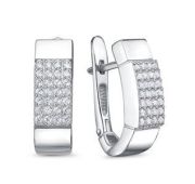 с1206035 Серьги с фианитами бренд Delta (Серебро 925)