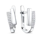 с1205834 Серьги с фианитами бренд Delta (Серебро 925)