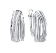 с1203840 Серьги с фианитами бренд Delta (Серебро 925)