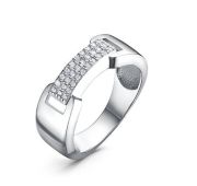 с1105850 Кольцо с фианитами бренд Delta (Серебро 925)