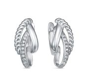 с1200534 Серьги с фианитами бренд Delta (Серебро 925)