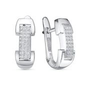 с1205937 Серьги с фианитами бренд Delta (Серебро 925)