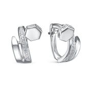 с1205610 Серьги с фианитами бренд Delta (Серебро 925)