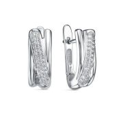 с1205872 Серьги с фианитами бренд Delta (Серебро 925)