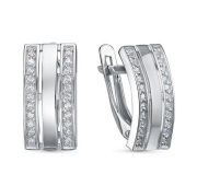 с1206583 Серьги с фианитами бренд Delta (Серебро 925)