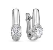 с1200266 Серьги с фианитами бренд Delta (Серебро 925)