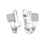 с1206237 Серьги с фианитами бренд Delta (Серебро 925)