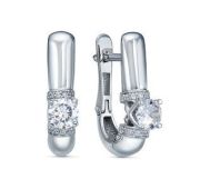 с1200423 Серьги с фианитами бренд Delta (Серебро 925)