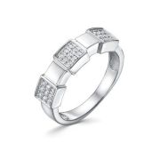 с1106110 Кольцо с фианитами бренд Delta (Серебро 925)