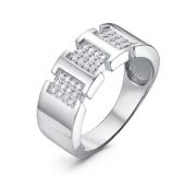 с1105919 Кольцо с фианитами бренд Delta (Серебро 925)