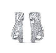 с1202587 Серьги с фианитами бренд Delta (Серебро 925)