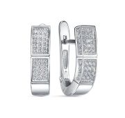 с1205808 Серьги с фианитами бренд Delta (Серебро 925)